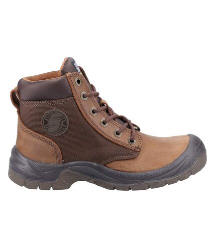 Safety Jogger Mens Dakar Leather Safety Boots (Brown/Taupe) - UTFS9003