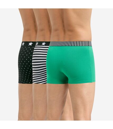 Lot de 3 boxers coton stretch imprimés Vibes