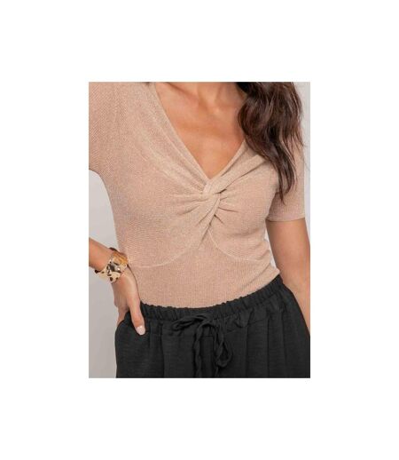 Top manches courtes lurex FEPALA - Dona X Lisa
