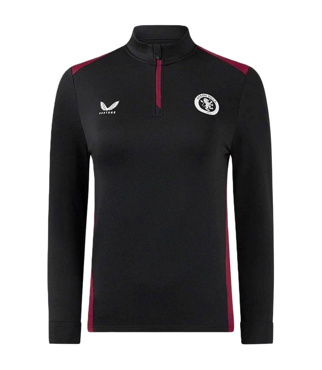 Haut D´entraînement Motif/style Aston Villa Fc Femme Noir Castore-1