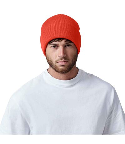Unisex Original Cuffed Beanie Winter Hat Fire Red Beechfield