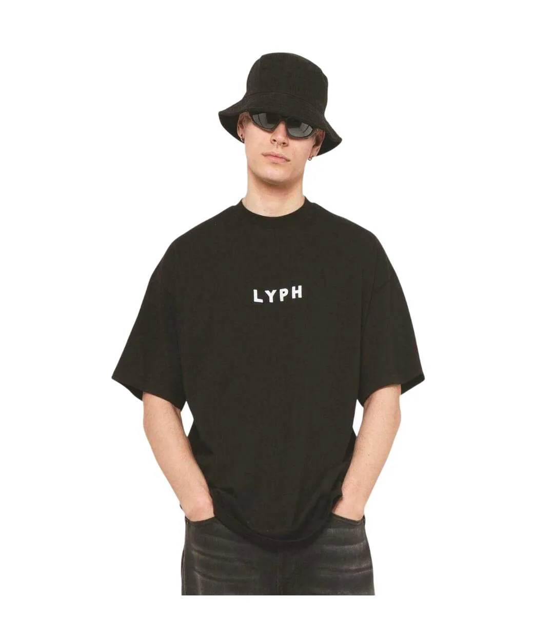Unisex Adult Empty T-shirt Black LY-3