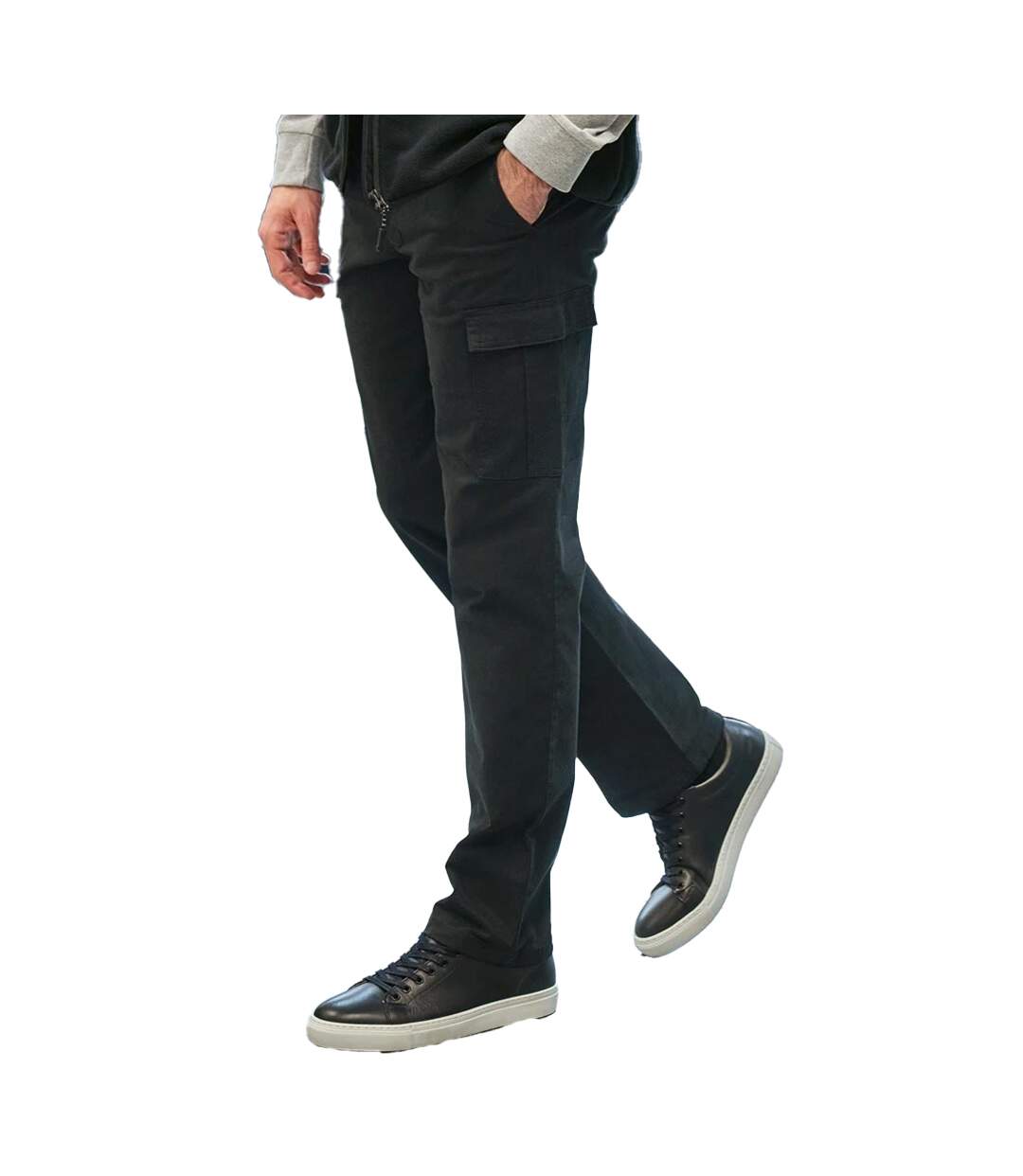 Pantalon À Poches Durham Homme Noir Brook Taverner-3