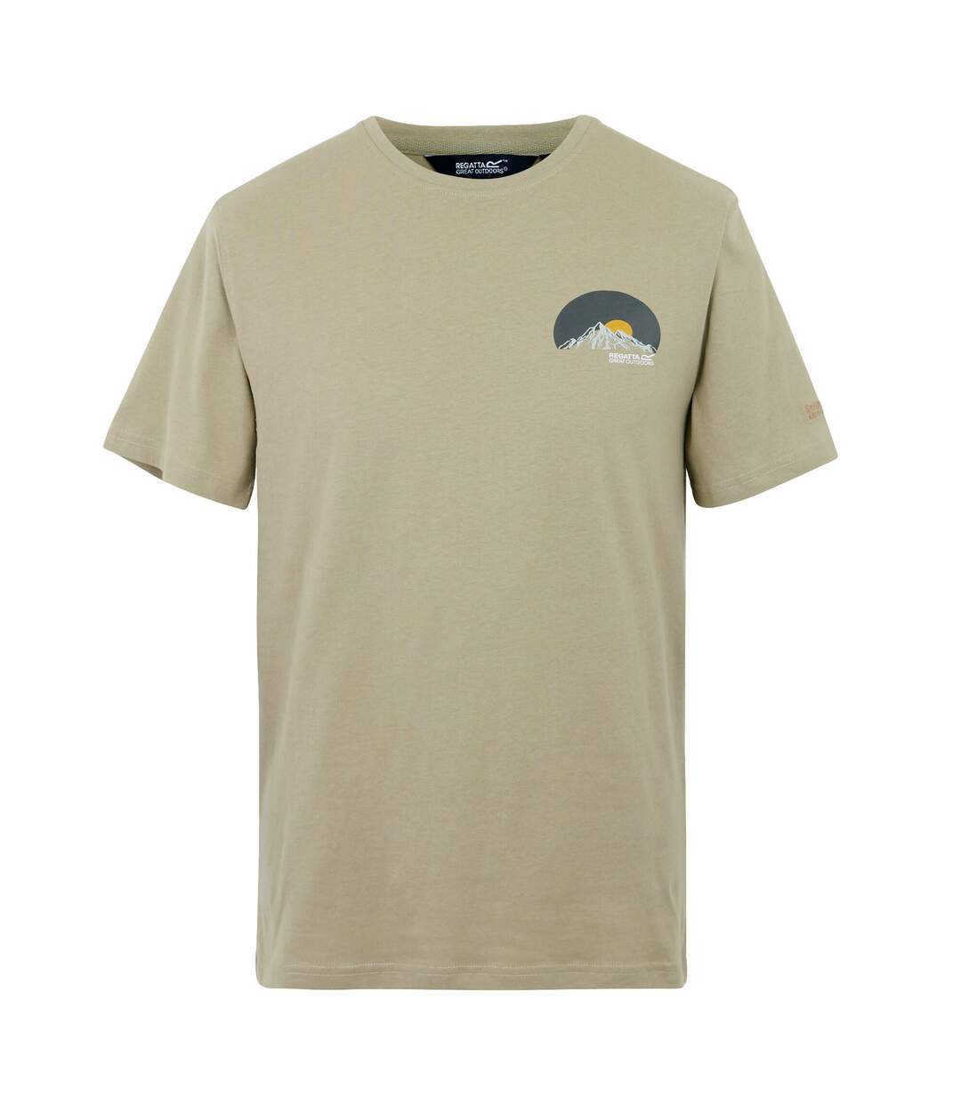 T-shirt Motif/style Coucher De Soleil Cline Homme Sable Doré Regatta-2