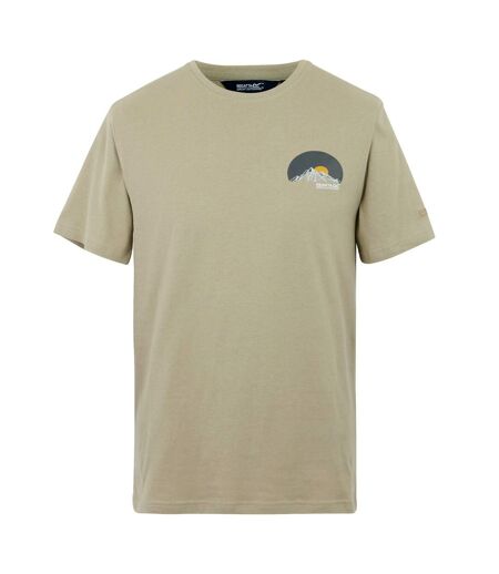 T-shirt Motif/style Coucher De Soleil Cline Homme Sable Doré Regatta