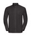 Collection Mens Long Sleeve Easy Care Oxford Shirt Black Russell-2