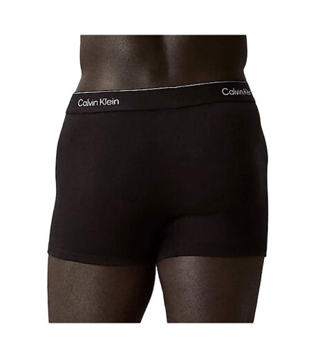 x3 boxers noirs/rouges homme calvin klein relaxed fit trunk