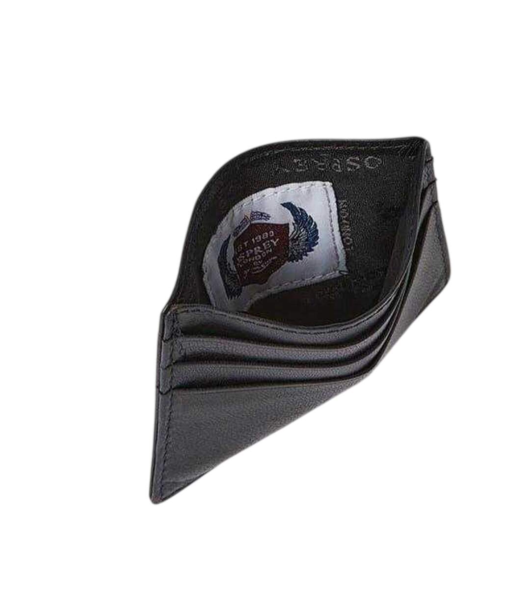 Wesley Leather Card Holder One Size Black Osprey-2