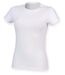 T-shirt col rond - Femme - SK121 - blanc