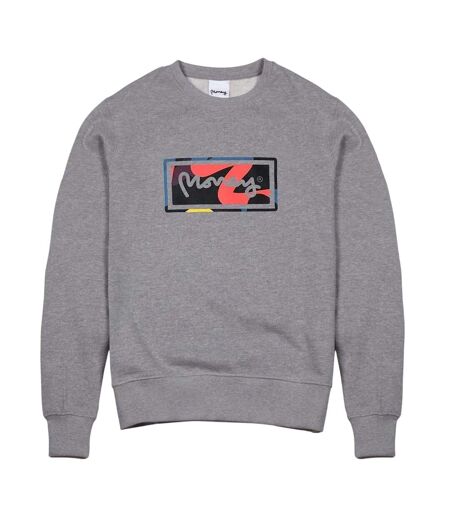 Sweat Motif/style Logo Brodé Vice Adulte Gris Chiné Money