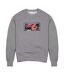 Sweat Motif/style Logo Brodé Vice Adulte Gris Chiné Money-1