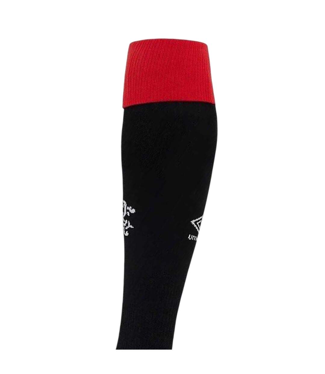 Mens 2025/2026 Rangers Fc Third Socks Black Red Umbro-3
