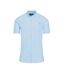 Mens oxford lightweight short-sleeved shirt sky blue Raging Bull-1