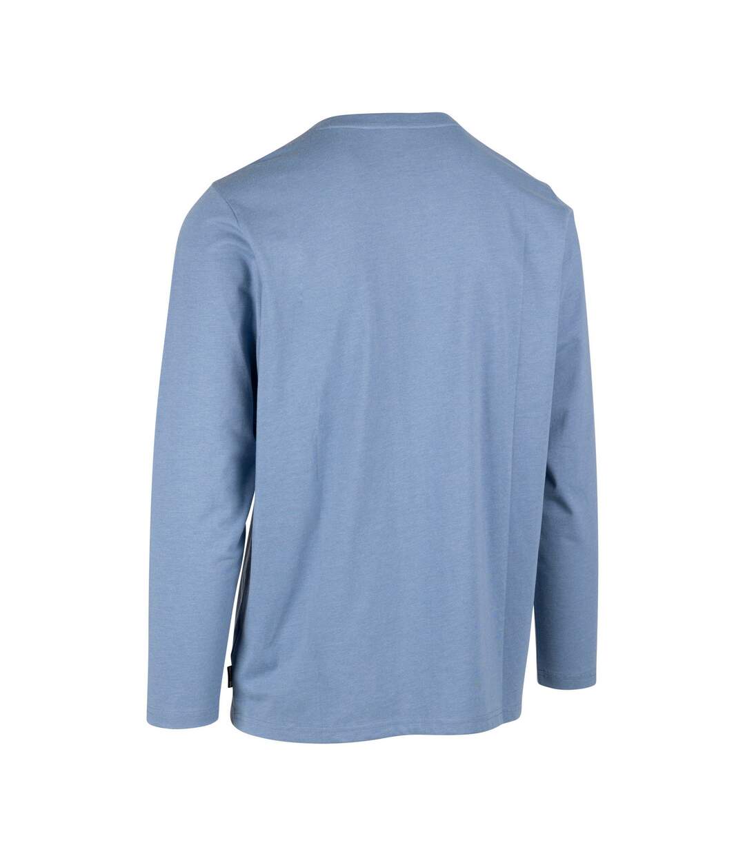Mens Kulam Printed Long-sleeved T-shirt Denim Blue Marl Trespass-2