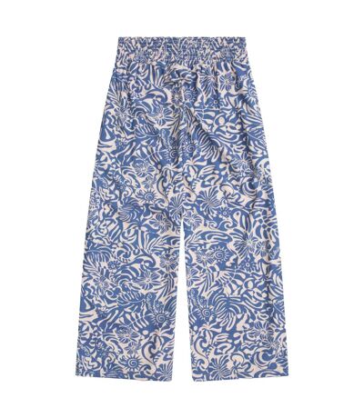 Pantacourt tassia femme bleu clair Animal