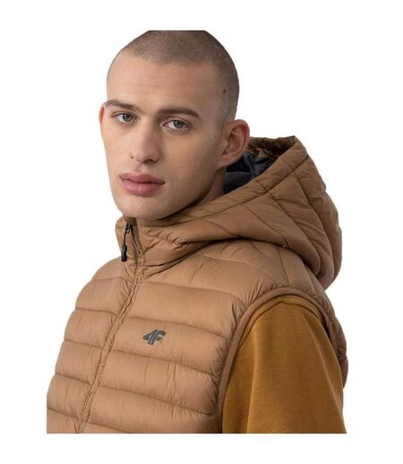 Veste Sans Manches Style Logo M063 Homme Marron 4F