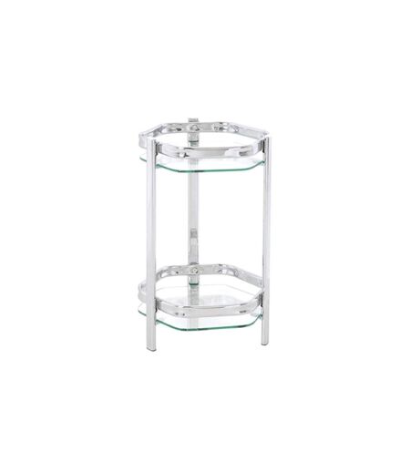 Porte-Plantes Verre Orchidea 45cm Argent