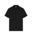 Mens tipped ottoman polo shirt jet black Lyle & Scott