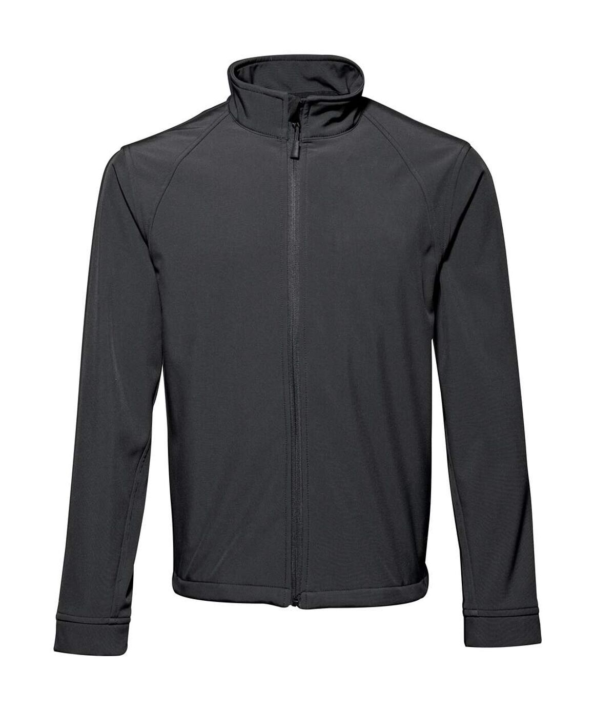 2786 Mens 3 Layer Softshell Performance Jacket (Windproof & Water Resistant) (Black)