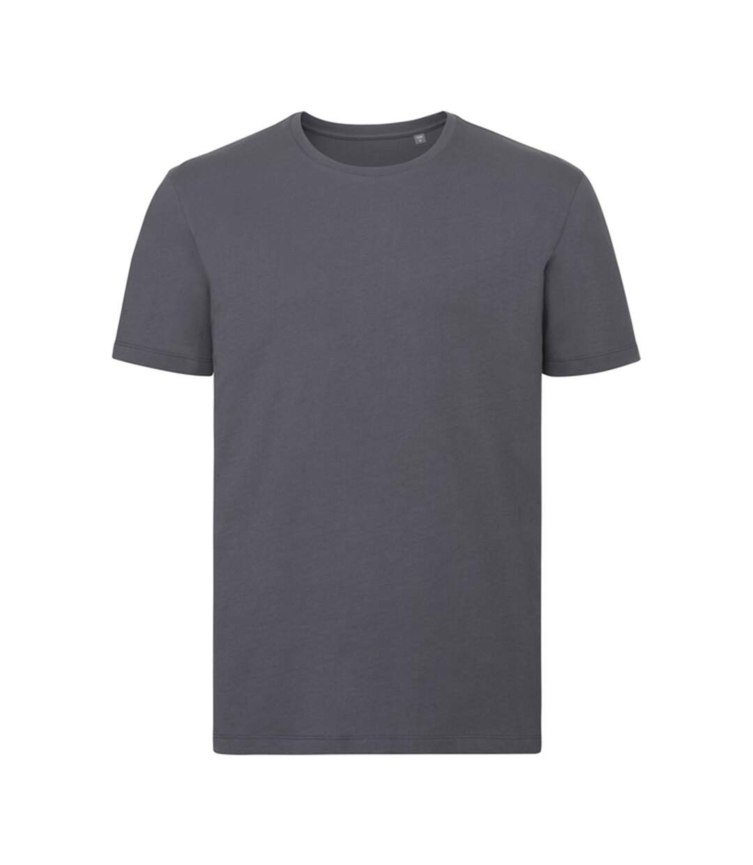 T-shirt Motif/style Uni Homme Gris Foncé Uni Russell Pure Organic-1