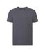 T-shirt Motif/style Uni Homme Gris Foncé Uni Russell Pure Organic-1