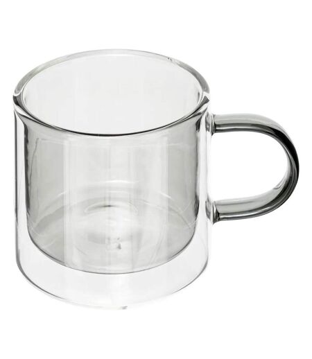 Lot de 6 Mugs en Verre Lexi 25cl Gris