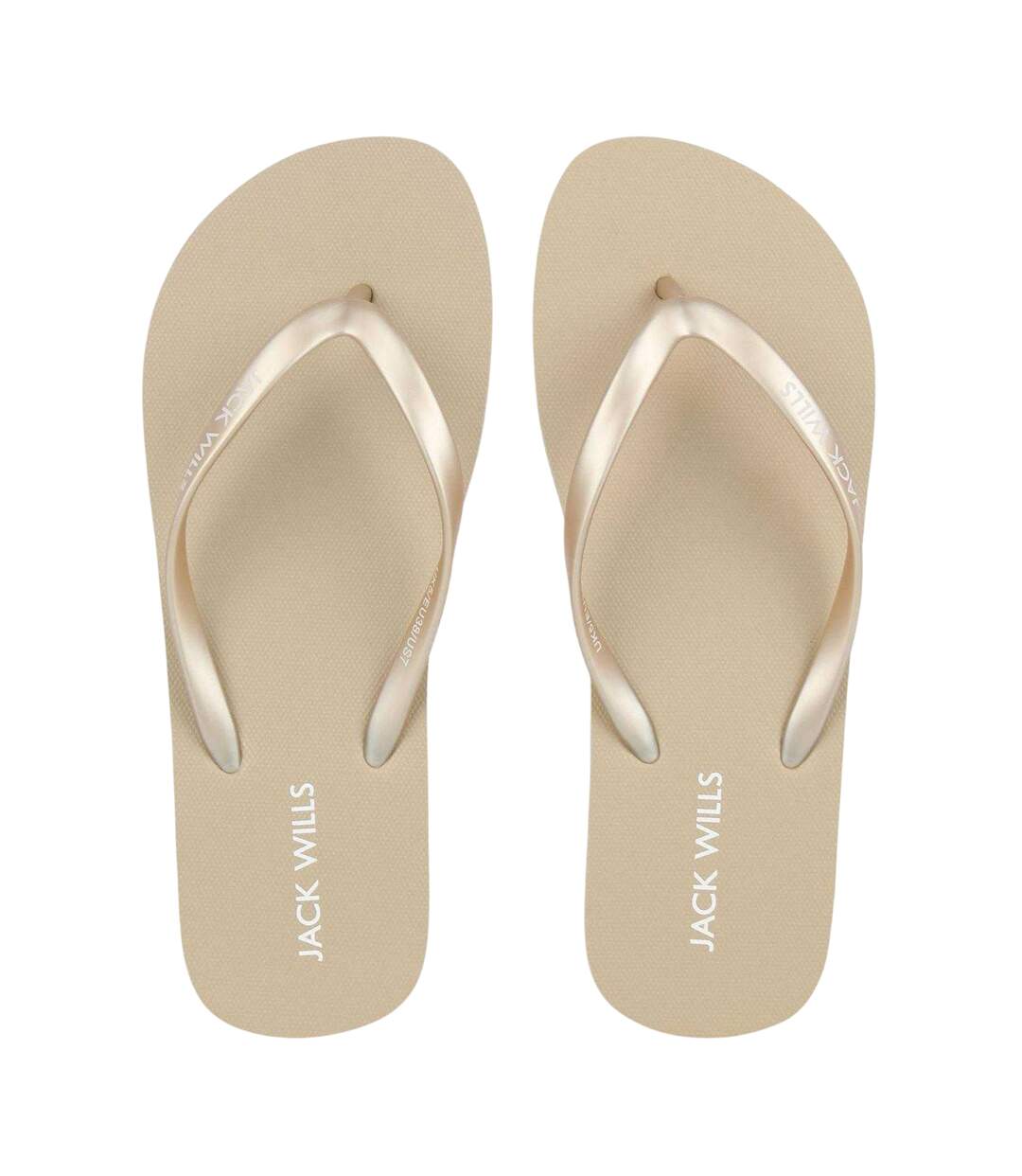 Tongs Femme Jaune Or Jack Wills-3