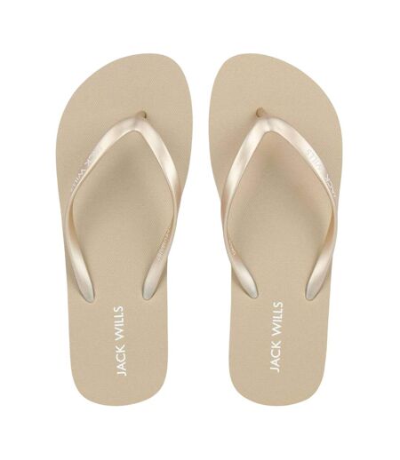Tongs Femme Jaune Or Jack Wills