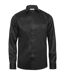 Tee Jays Mens Luxury Comfort Fit Long Sleeve Oxford Shirt (Black)