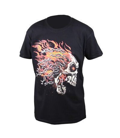 T-shirt homme manches courtes - Skull tête de mort 2033 - noir
