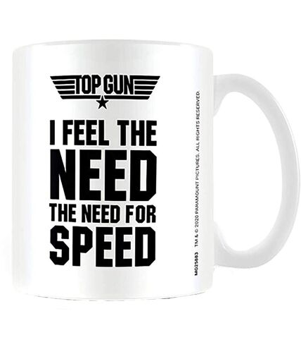Top Gun - Mug THE NEED FOR SPEED (Noir / Blanc) (Taille unique) - UTPM2001