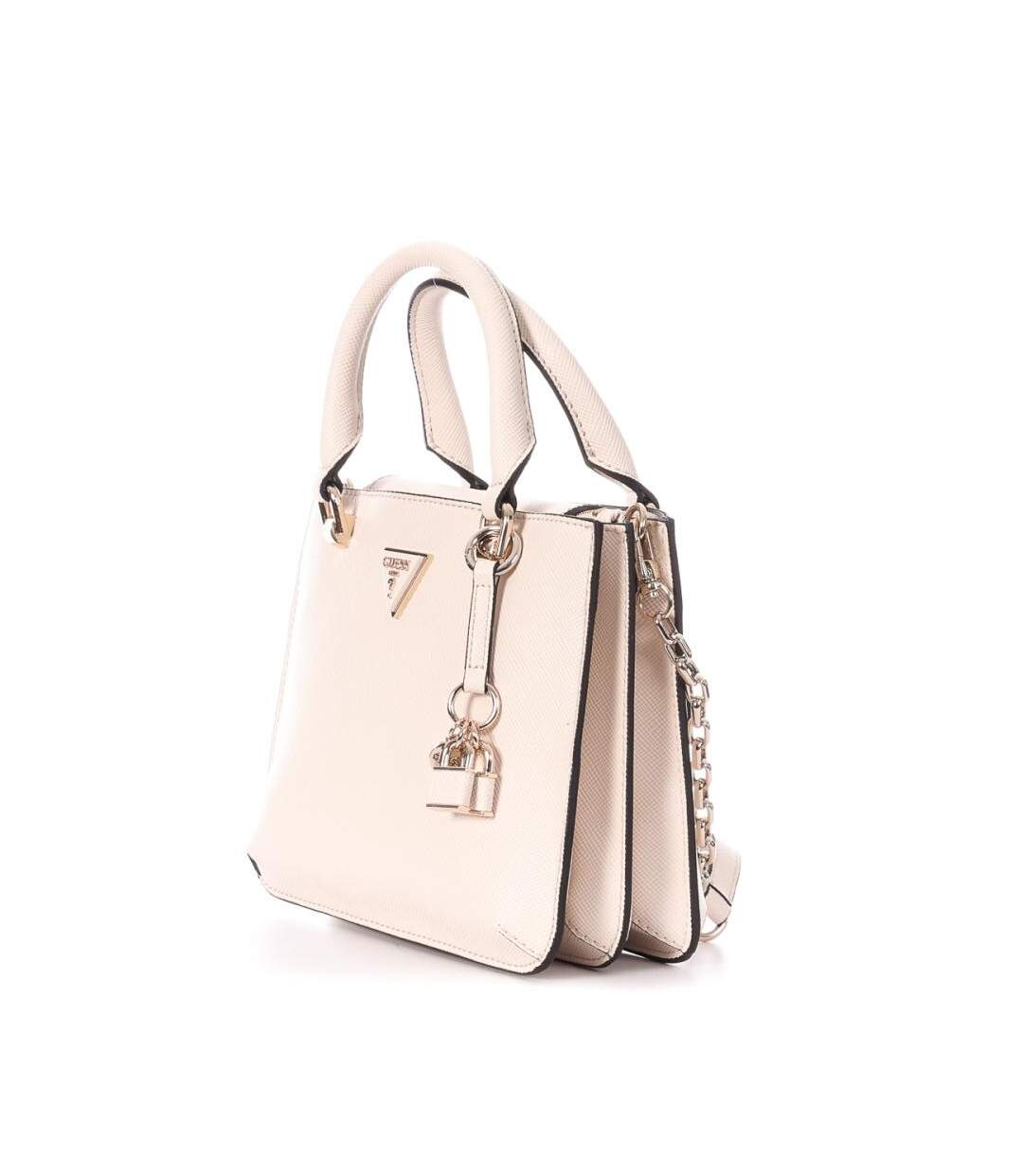 Sac à Bandoulière Beige Femme Guess Nelka - Taille unique-3