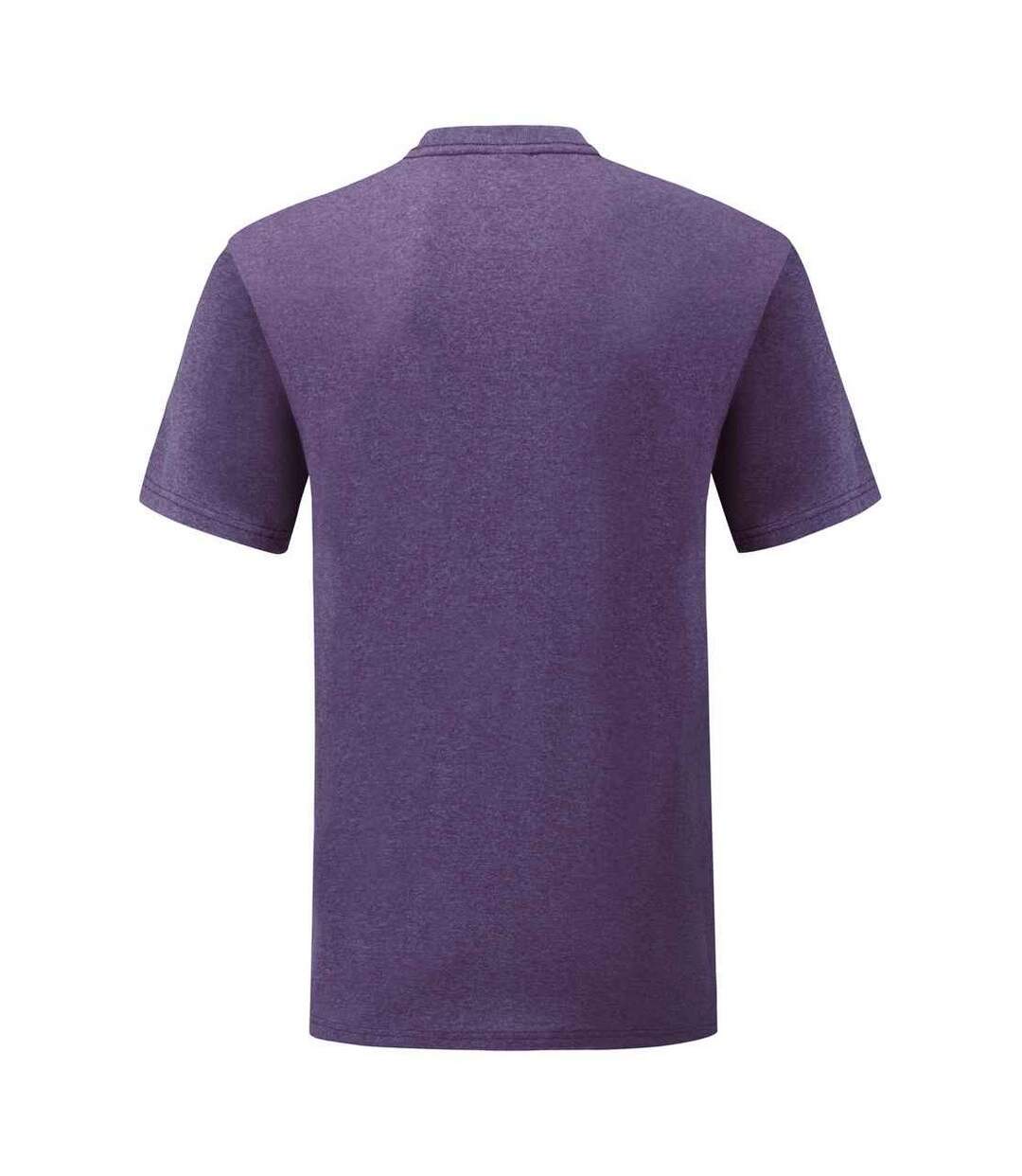 T-shirt Valueweight Homme Violet Chiné Fruit Of The Loom-2