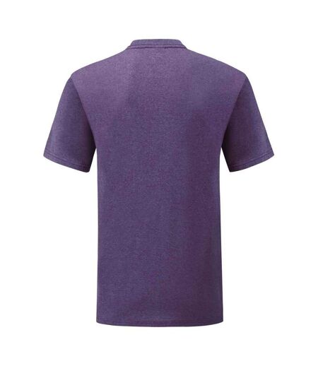 T-shirt Valueweight Homme Violet Chiné Fruit Of The Loom