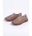 Baskets lacées cuir perforé largeur confort-4