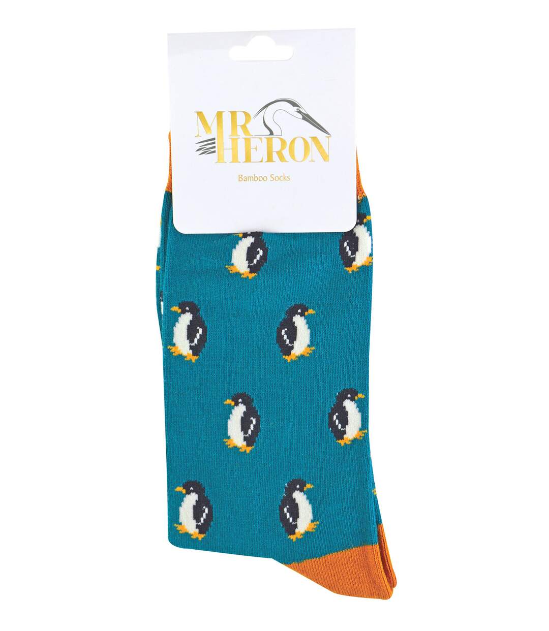 Mr Heron - Mens Novelty Animal Bamboo Socks-2