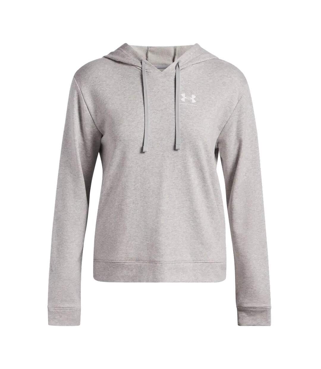 Sweat gris homme under armour rival terry hoodie-1