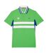 Mens Roland Garros Edition Striped Ultra Dry Slim Short-sleeved Tennis Polo Shirt Green Lacoste-1