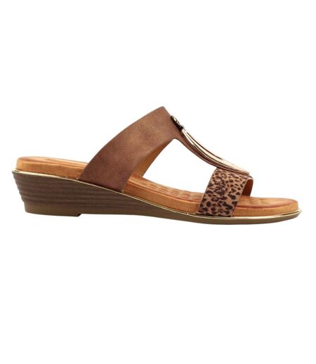 Sandales Paradise Femme Marron Lunar