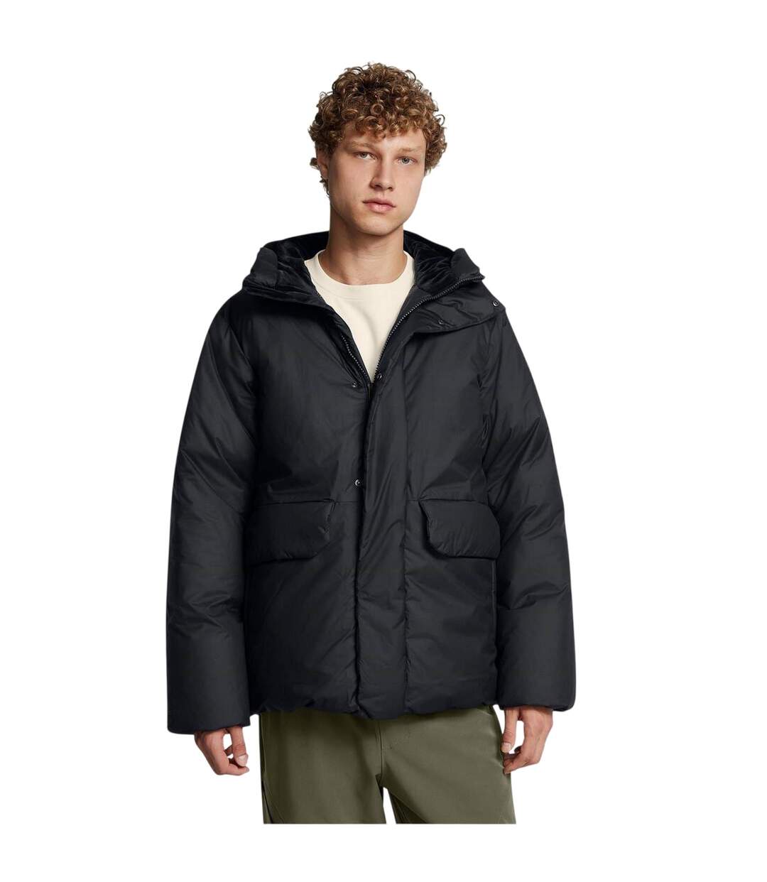 Mens Limitless Down Filled Puffer Jacket Black Under Armour-1
