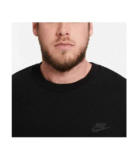 Mens Nsw Fleece Crew Neck Sweatshirt Black Nike