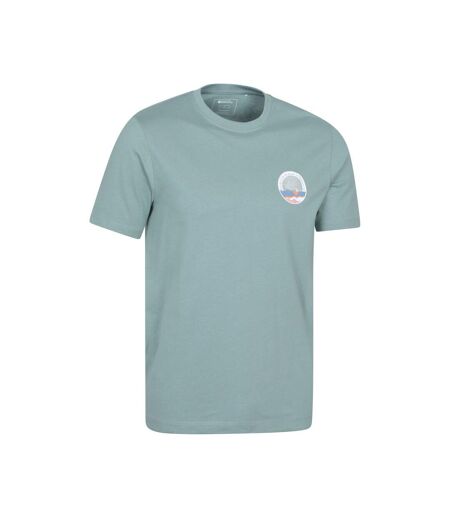 Mens brighton short-sleeved t-shirt pale green Mountain Warehouse