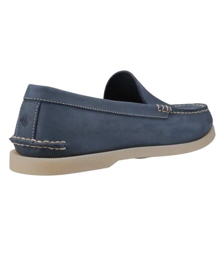 Mens Venetian Leather Loafers Navy Sperry