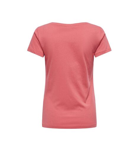 T-shirt rose vif  femme jdy smoke - xs