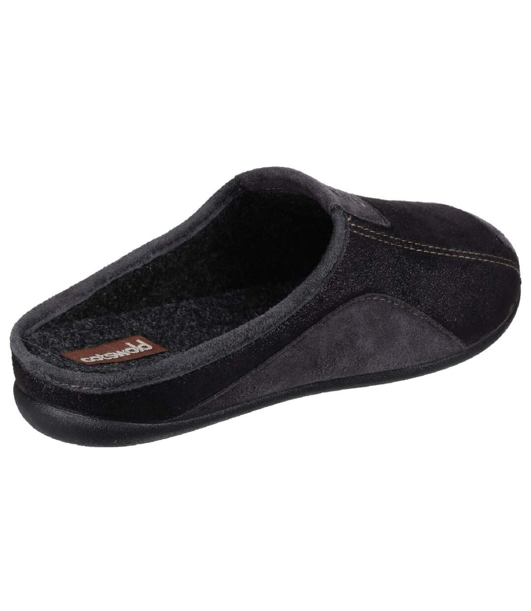 Cotswold Mens Westwell Slip On Mule Slippers (Black) - UTFS4361-4