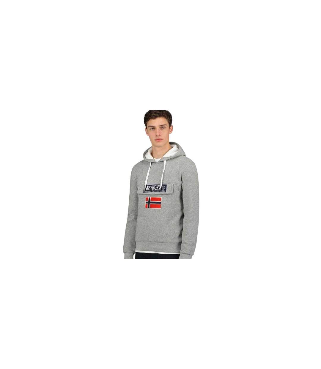 Sweat À Capuche Gadrien Db Homme Gris Geographical Norway-1