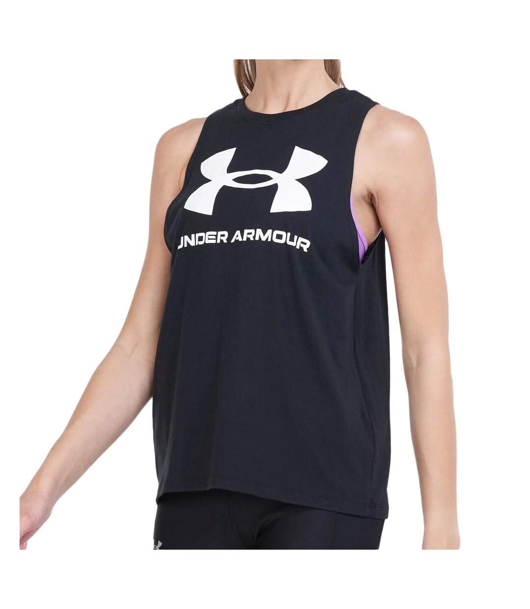 Débardeur Noir Femme Under Armour Live Sportstyle - M