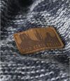 Trykotowy, casualowy sweter z suwakiem Atlas For Men