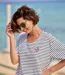 Women's Breton Stripe T-Shirt - Black-3
