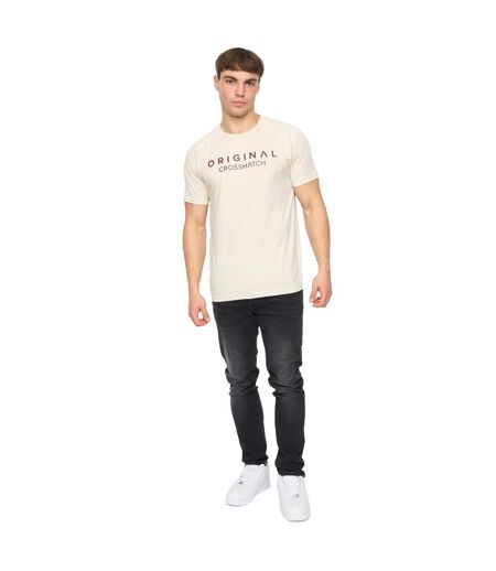 Mens Chantlars T-shirt Off White Crosshatch